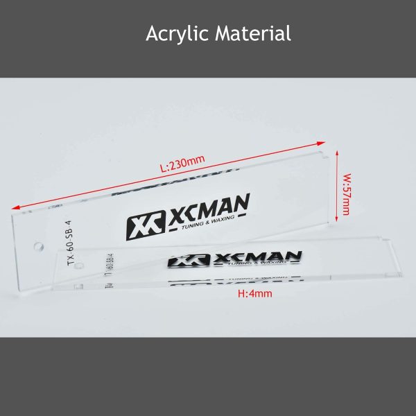 XCMAN Alpine Ski Freeride & Snowboard Base Wax Plastic Scraper 2pcs - Image 3