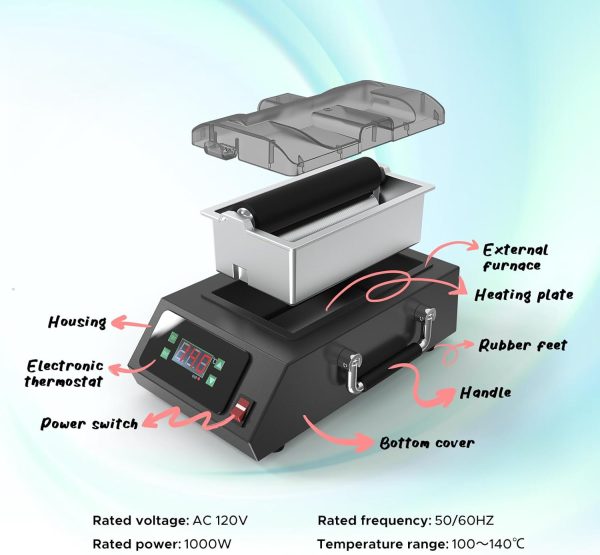 XCMAN Ski Snowboard Waxing Machine Detachable - Image 5