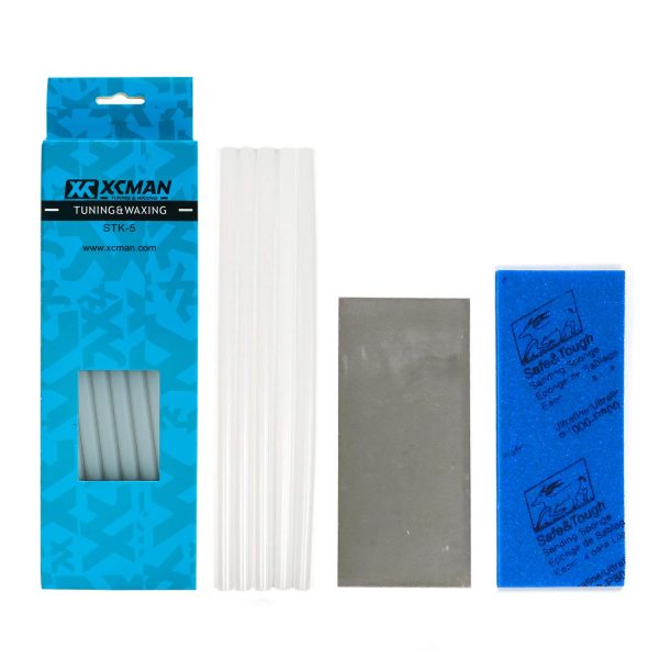 XCMAN Alpine Freeride Snowboard Ski Base Ptex Base Repair Kit:5 ptex,Metal Scraper,Sanding Sponge - Image 13