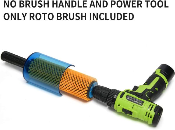 XCMAN Ski Snowboard Roto Brush 200mm Length-Horsehair,Nylon,Axle with Safety Shield/Hood - Sold Separately. - Image 3