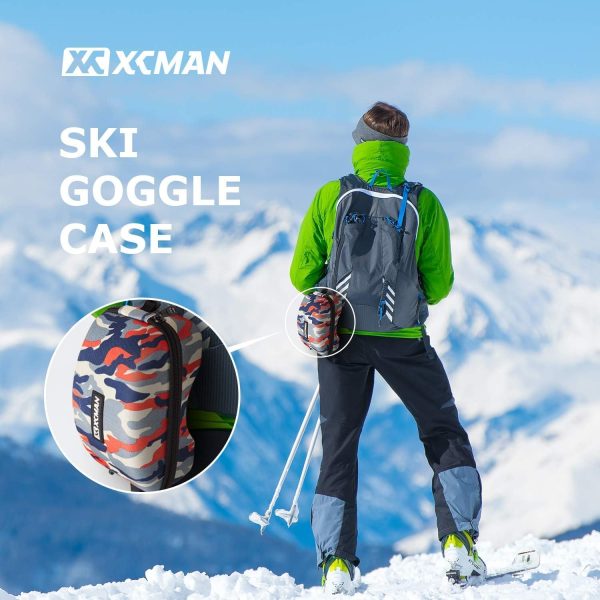 XCMAN Rigid EVA Ski Goggle Case Fit All Shapes and Size Ski Goggles - Image 6