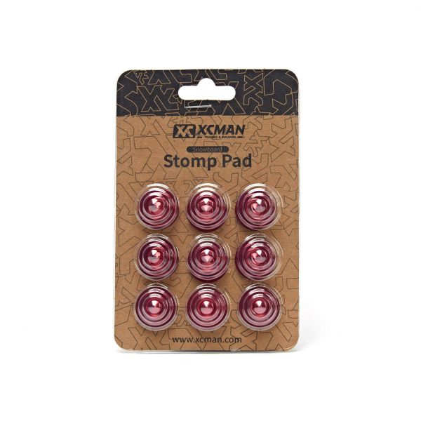 XCMAN 4 Layer-Cone Studs Dia 7.87 Inch Aluminum Snowboard Stomp Pad - 9pcs - Image 9