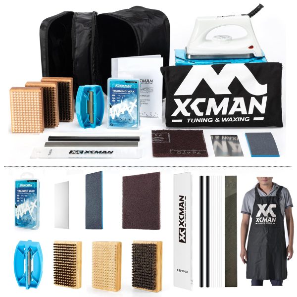 XCMAN Complete Ski Snowboard Tuning and Waxing Kit with Waxing Iron,Universal Wax,Edge Tuner,Brush,Wax Scraper,Ptex - Image 18