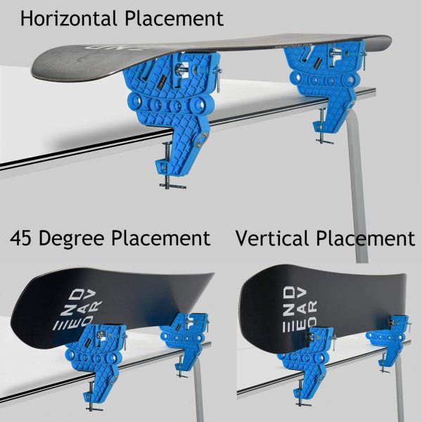 XCMAN Ski Snowboard Vise for Tuning,Waxing and Repair,Set of Non-Slip Vice Grips with Horizontal and Vertical and Tilt Working Positions,Rubber Ski Brake Retainers,Pair - Image 4