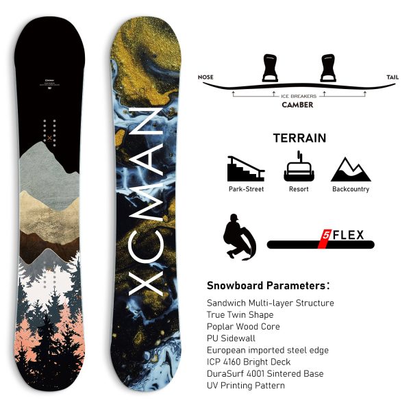XCMAN Snowboard Packages Monsoon Inkblot-360 seco 2025 - Image 2