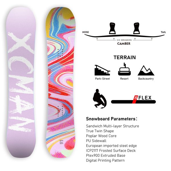 XCMAN Snowboard Packages ‌‌Lilac Reverie‌-M2 2025 - Image 2