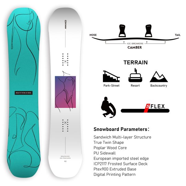 XCMAN Snowboard Packages ‌‌Ophelia‌-360 seco 2025 - Image 2
