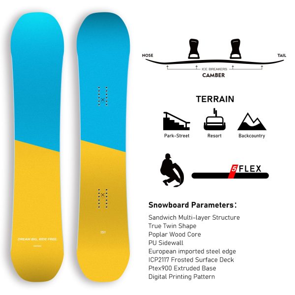 XCMAN Snowboard Packages Citrus Horizon-360 seco 2025 - Image 2