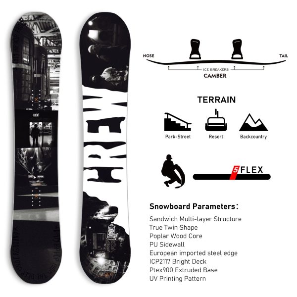 XCMAN All Mountain Snowboard ‌Burner - Image 3