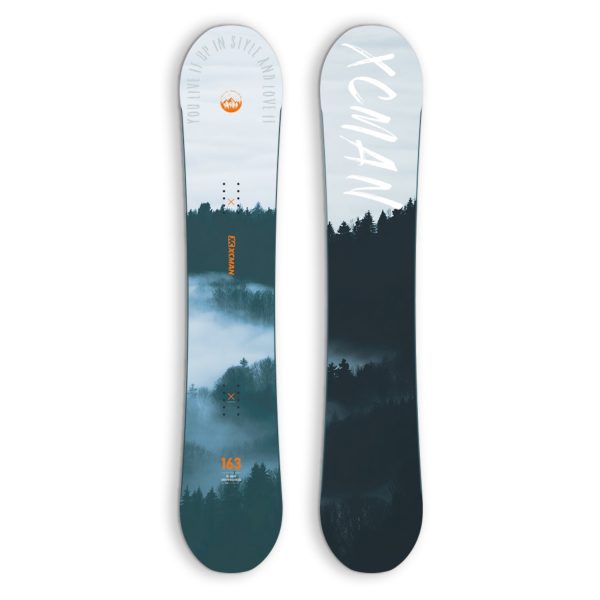 XCMAN All Mountain Snowboard ‌Cloudy forest