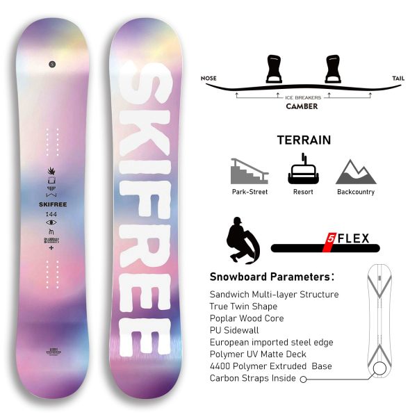 TERROR All Mountain Snowboard ‌LILAC FANTASY - Image 2
