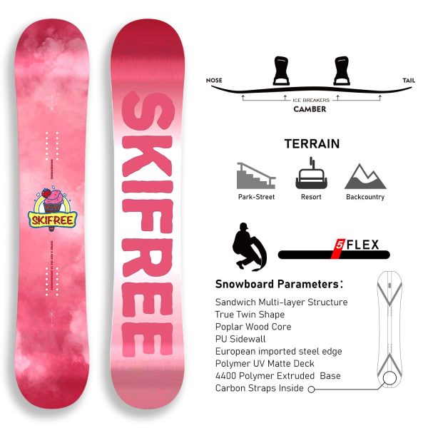 TERROR All Mountain Snowboard ‌ICECREAM - Image 2