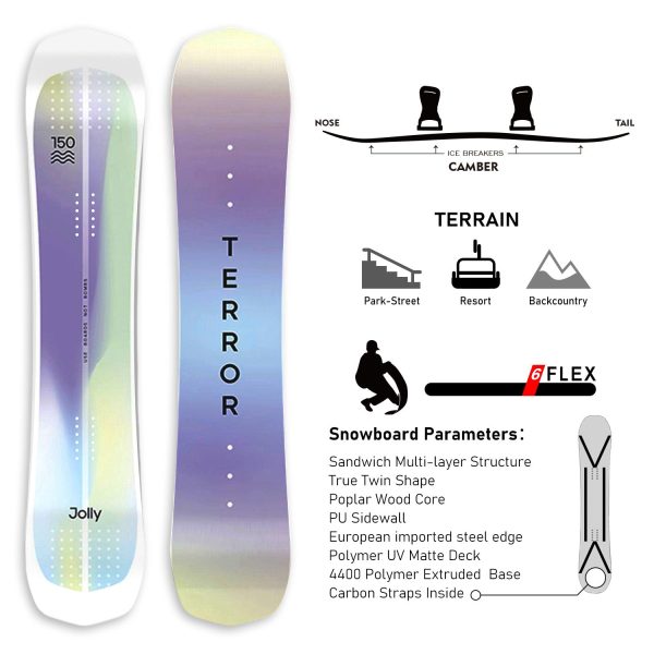 TERROR All Mountain Snowboard ‌AURORA - Image 2