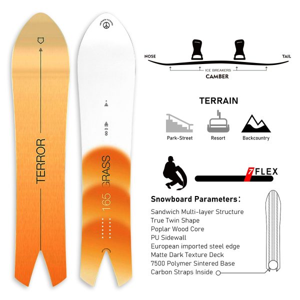 TERROR All Mountain Snowboard ‌WHITE CROW - Image 2