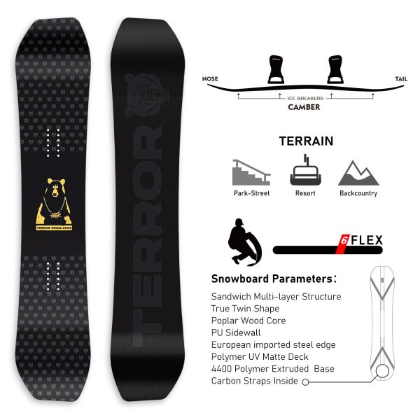 TERROR All Mountain Snowboard ‌PERSIST - Image 2
